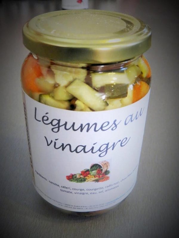 Légumes au vinaigre maison- 350g