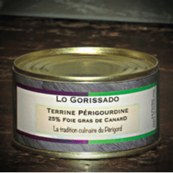 Terrine périgourdine au foie gras (20% de foie gras)- 180g